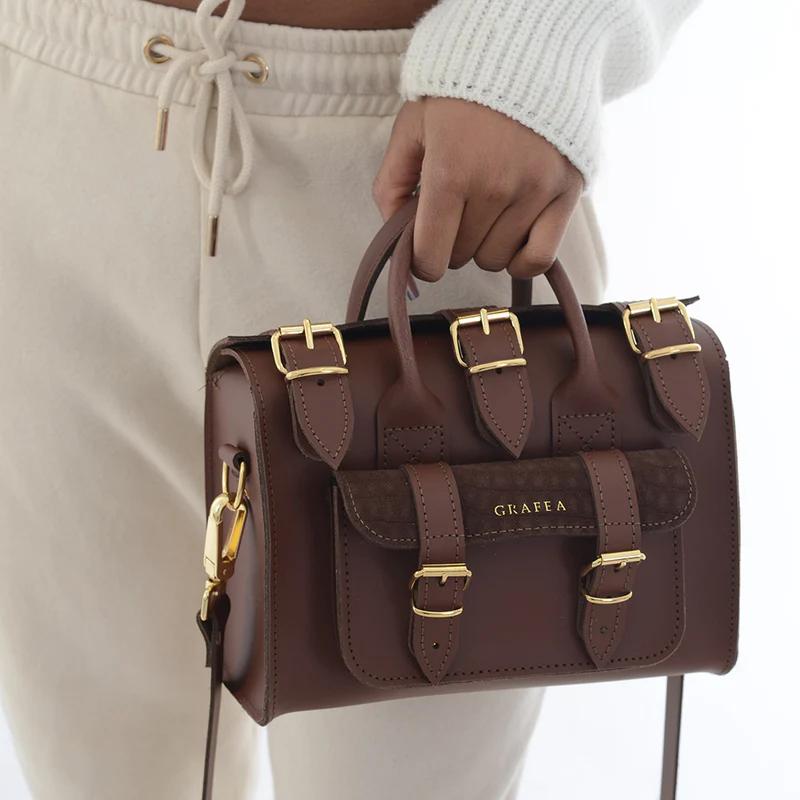 LUNA SMALL AVA - Leather Shoulder Bag – GRAFEA