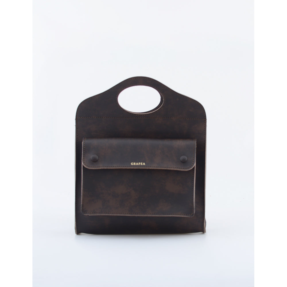 Shoulder bag - dark brown - 1211997005 archive grunge shoulder bag 
