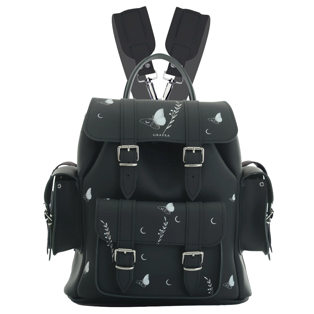 HARI II CELESTIAL BUTTERFLIES - Leather Backpack – GRAFEA