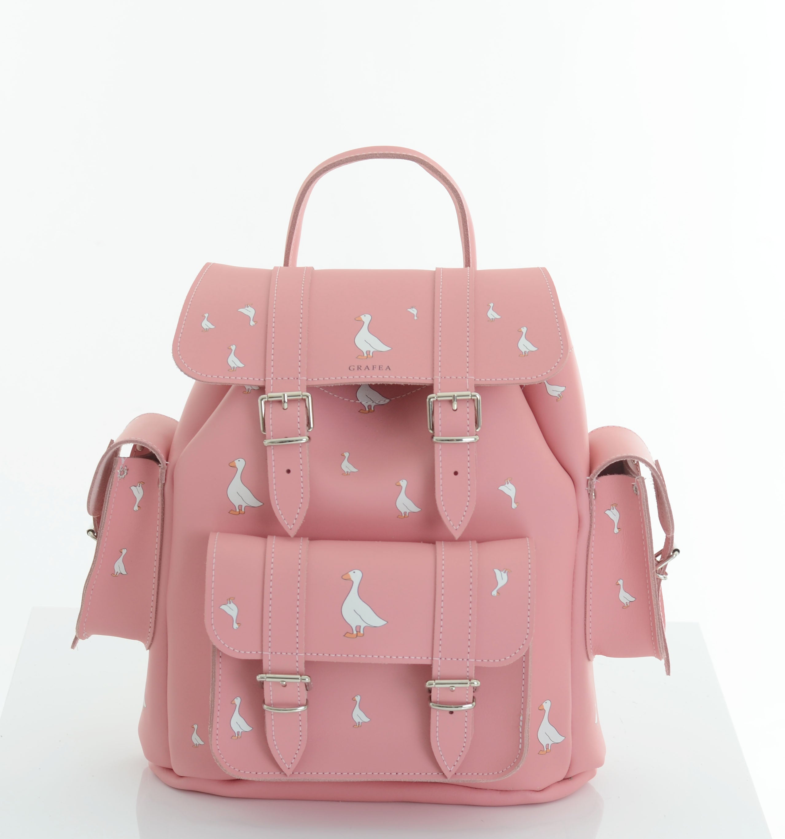 HARI II GOOSE Leather Backpack GRAFEA
