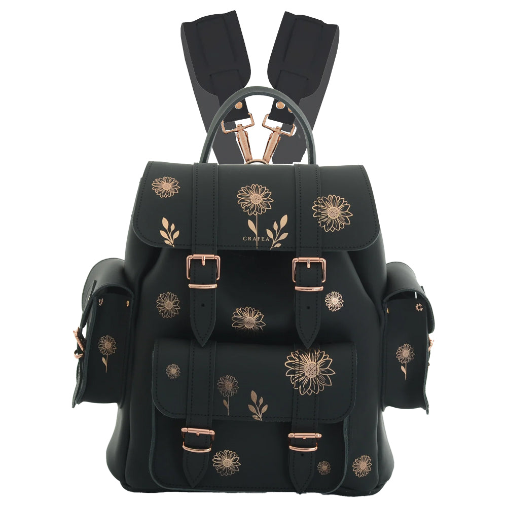 HARI II SUNFLOWER - Leather Backpack – GRAFEA