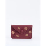 CARD WALLET AUTUMN LEAVES MULBERRY