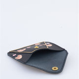 CARD WALLET CROISSANT BLACK