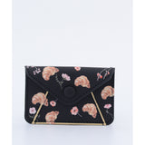 CARD WALLET CROISSANT BLACK