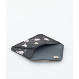 CARD WALLET FLORAL GHOSTS BLACK