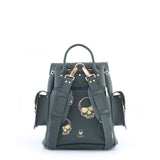 HARI II DARK GREEN GOLD SKULLS