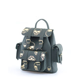 HARI II DARK GREEN GOLD SKULLS