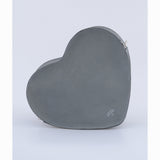 HEART SATCHEL NUBUCK GREY