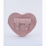 HEART SATCHEL NUBUCK PINK