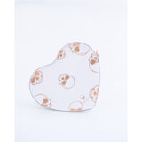 HEART SATCHEL WHITE  ROSE GOLD SKULLS