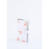 JOURNAL WHITE ROSE GOLD SKULLS  A6