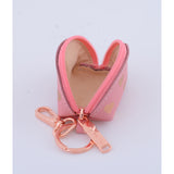 KEYRING PURSE ROSE GOLD HEARTS
