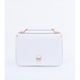 MICRO WHITE ROSE GOLD SKULLS