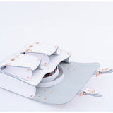 MICRO WHITE ROSE GOLD SKULLS