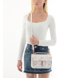 MICRO WHITE ROSE GOLD SKULLS