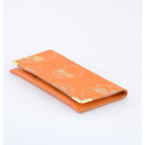 ORANGE GOLD SKULLS WALLET