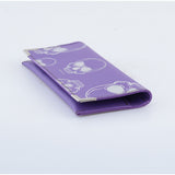 PURPLE SILVER SKULLS WALLET