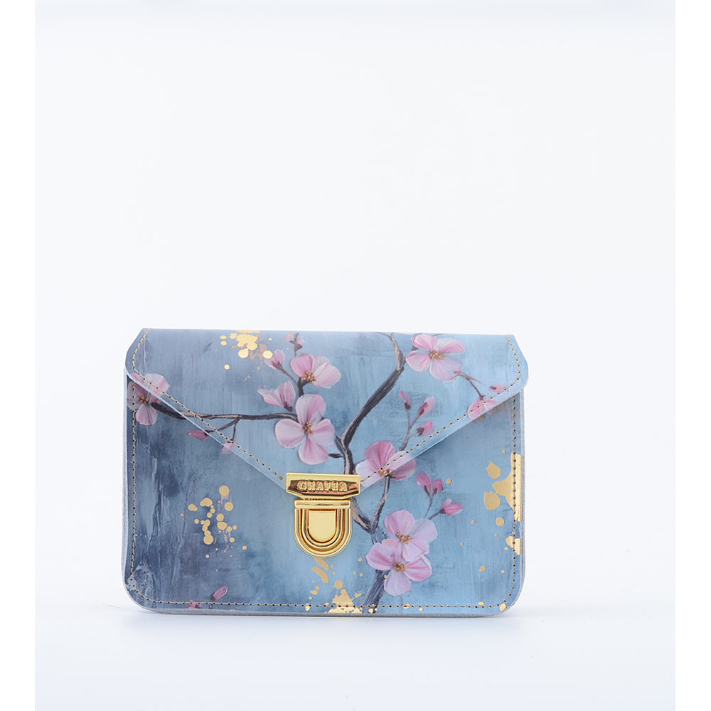 SMALL CROSSBODY CHERRY BLOSSOM- Leather Shoulder Bag – GRAFEA