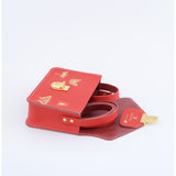 SMALL CROSSBODY GOLDEN BUGS RED