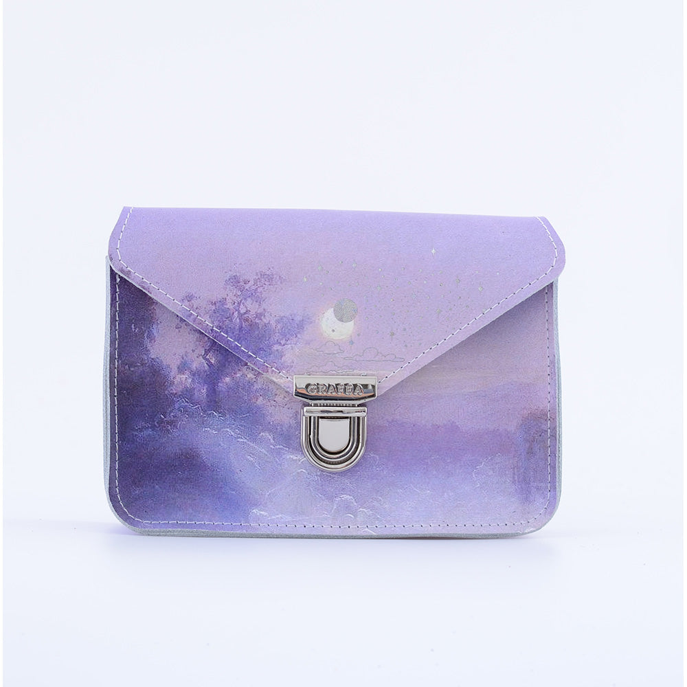 SMALL CROSSBODY PURPLE SKY- Leather Shoulder Bag – GRAFEA