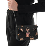 SMALL CROSSBODY ROSE GOLD SKULLS