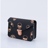SMALL CROSSBODY ROSE GOLD SKULLS