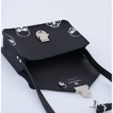 SMALL CROSSBODY SILVER SKULLS