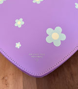 HEART SATCHEL DAISIES LILAC