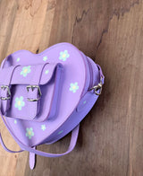 HEART SATCHEL DAISIES LILAC