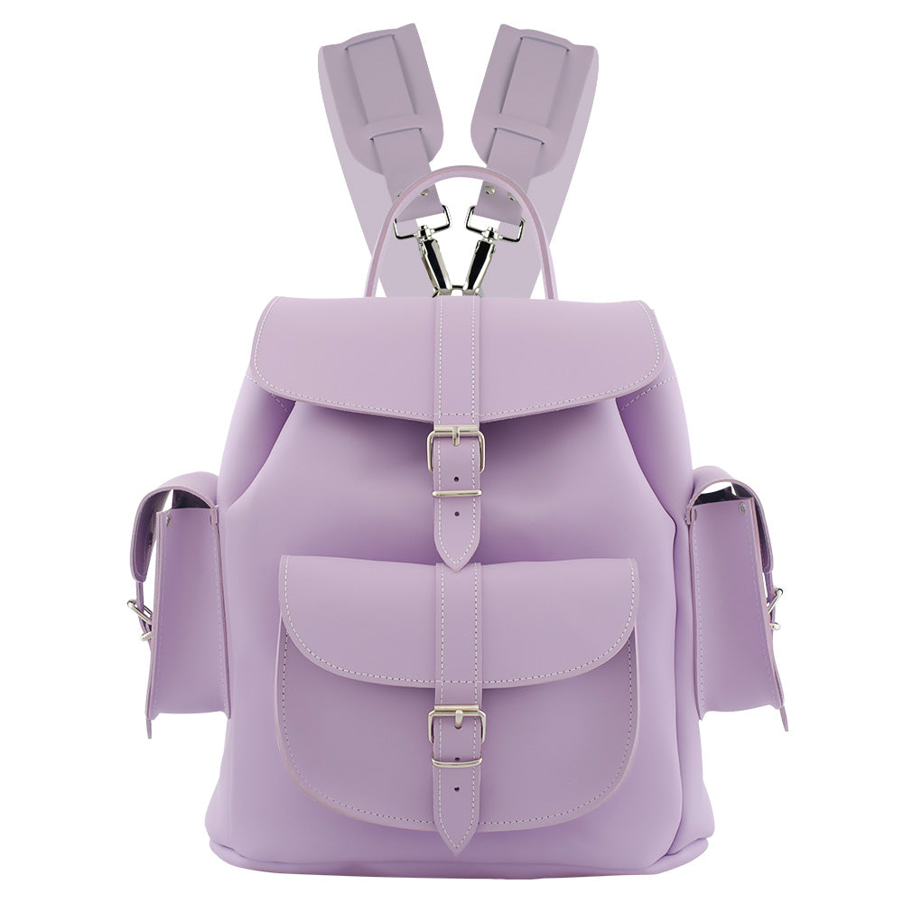 Lilac leather backpack Clearance