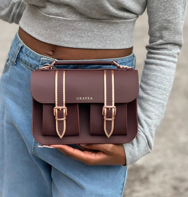 MICRO BURGUNDY ROSE GOLD W