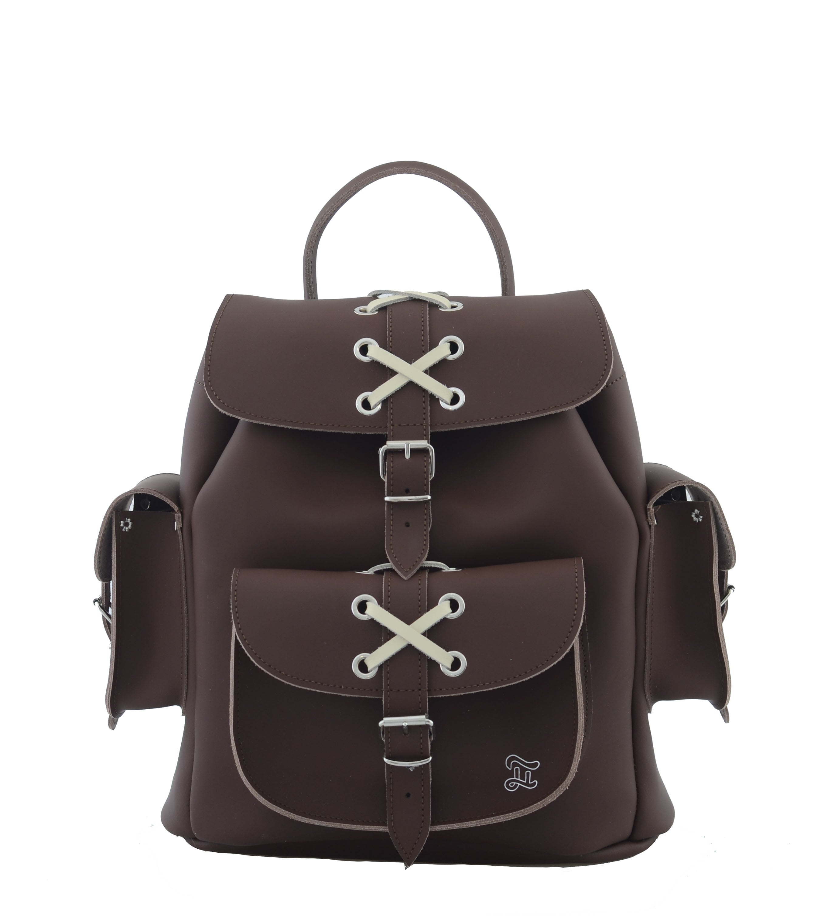 HARI LACE CHOCOLATE Leather Backpack – GRAFEA