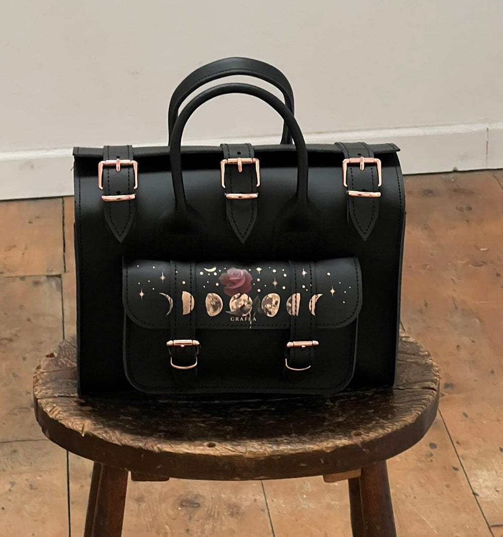 LUNA ROSE MOON- Womens Leather Shoulder Bag – GRAFEA