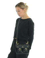 MICRO GOLDEN HEARTS BLACK W