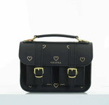 MICRO GOLDEN HEARTS BLACK W