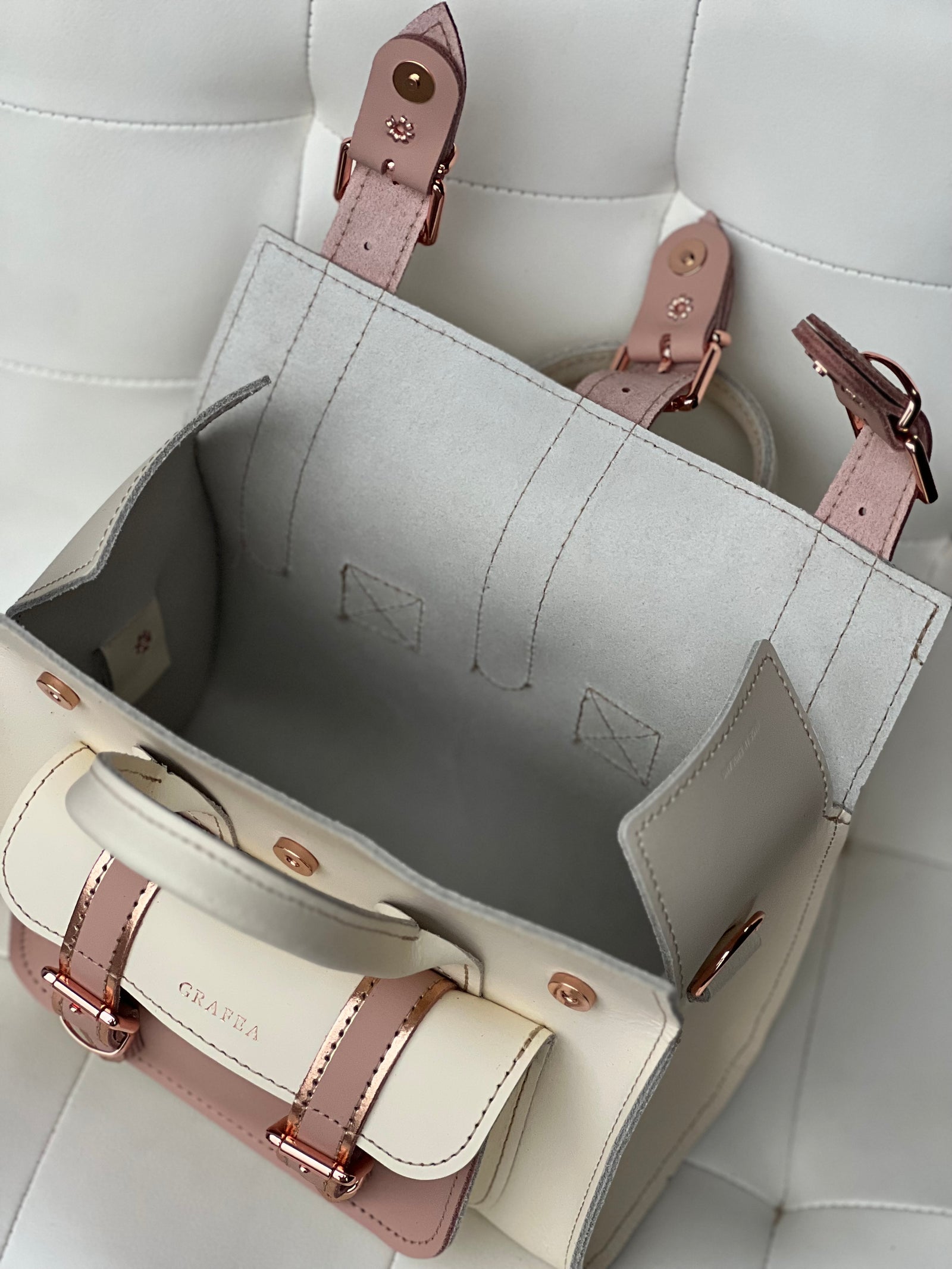 LUNA SMALL MILKSHAKE - Leather Shoulder Bag – GRAFEA