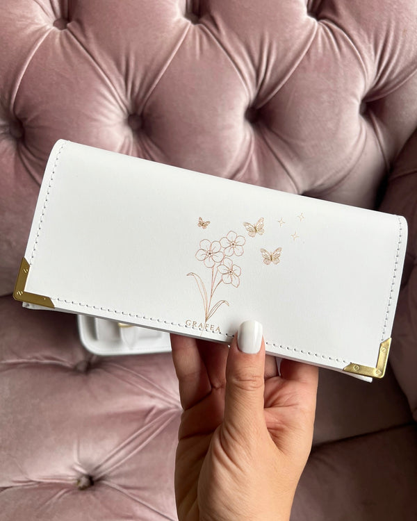 FLORAL WHITE WALLET