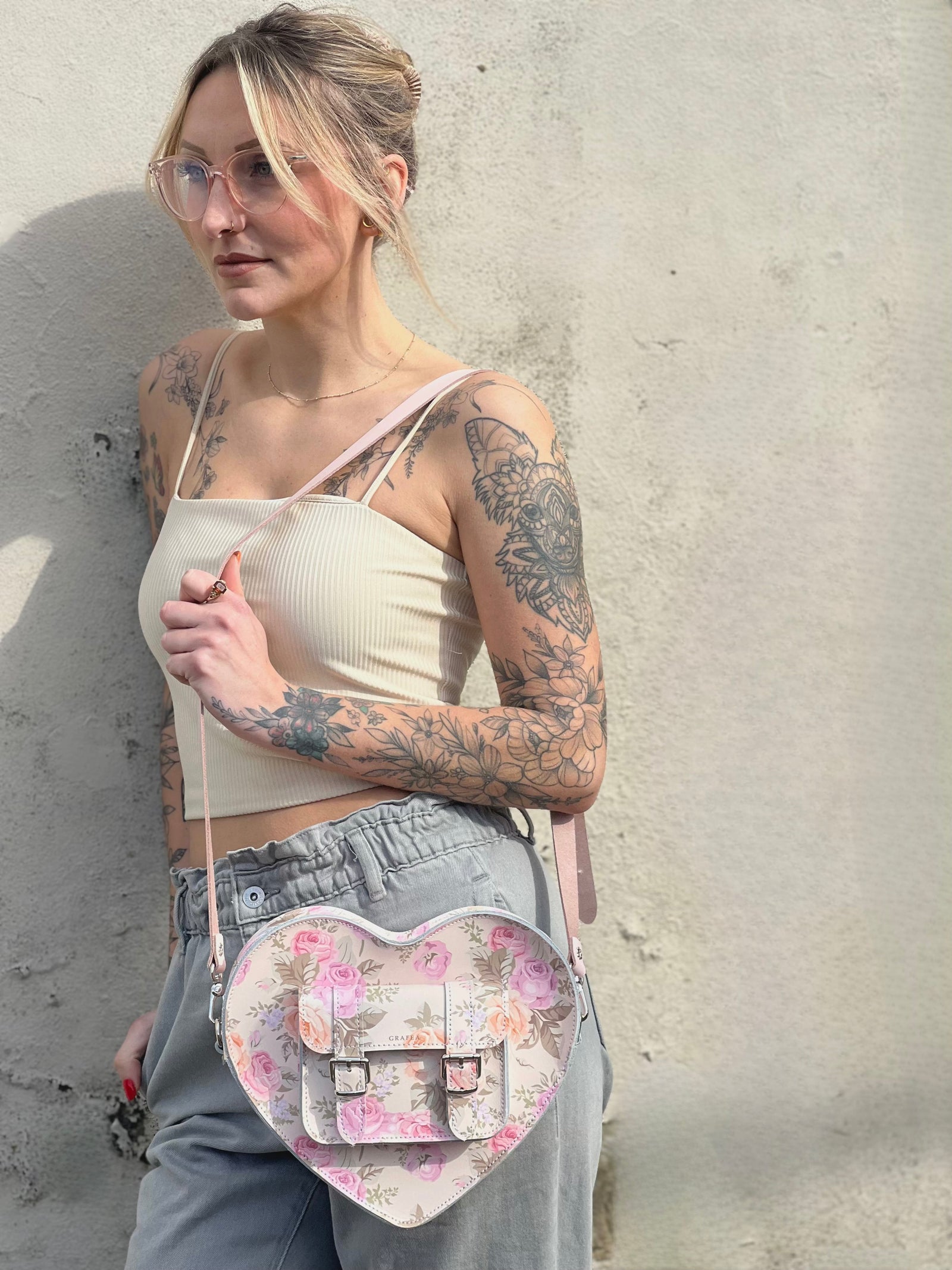 HEART SATCHEL ROSIE Mini heart Satchel GRAFEA