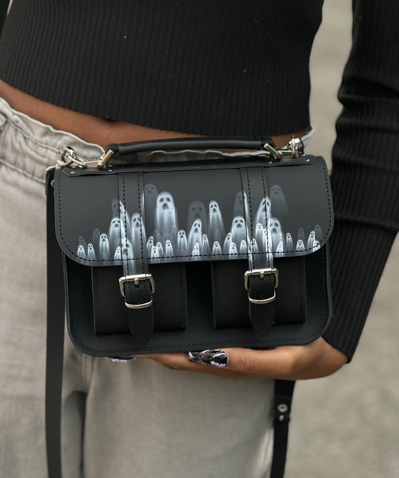 MICRO GHOST CITY - Mini Leather Satchel – GRAFEA