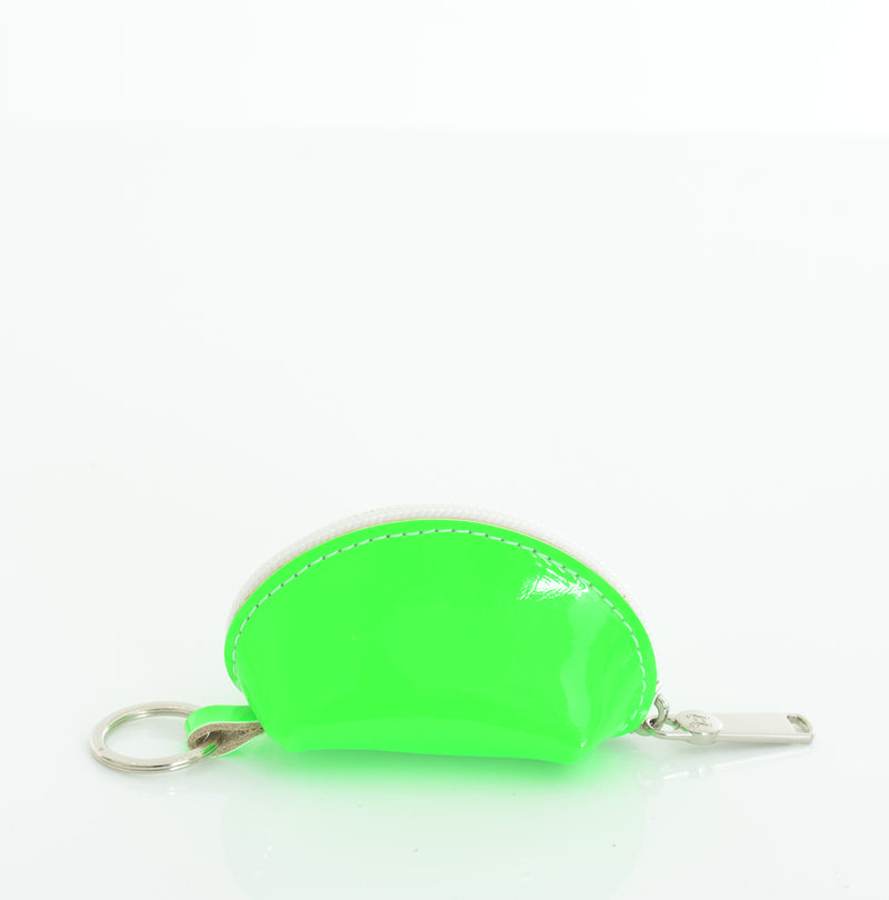 KEYRING PURSE NEON GREEN