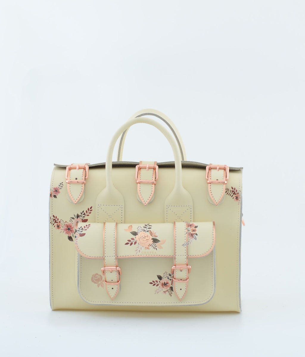 LUNA PORCELAIN Women's Leather Shoulder Bag GRAFEA