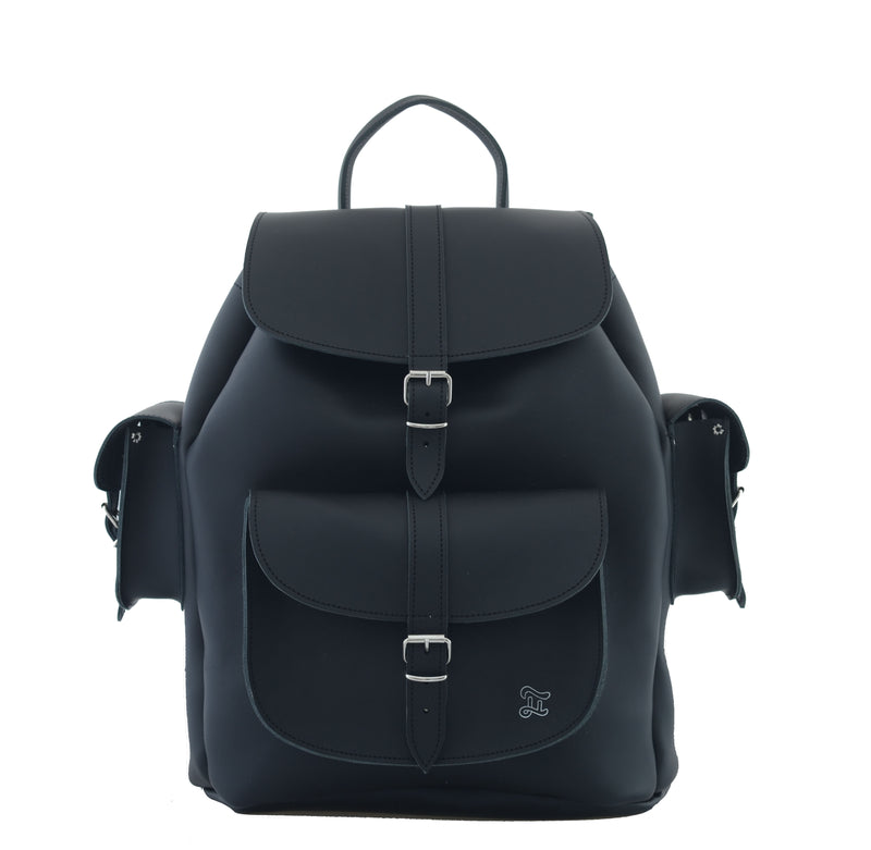 ACTOR BLACK- Leather Backpack – GRAFEA