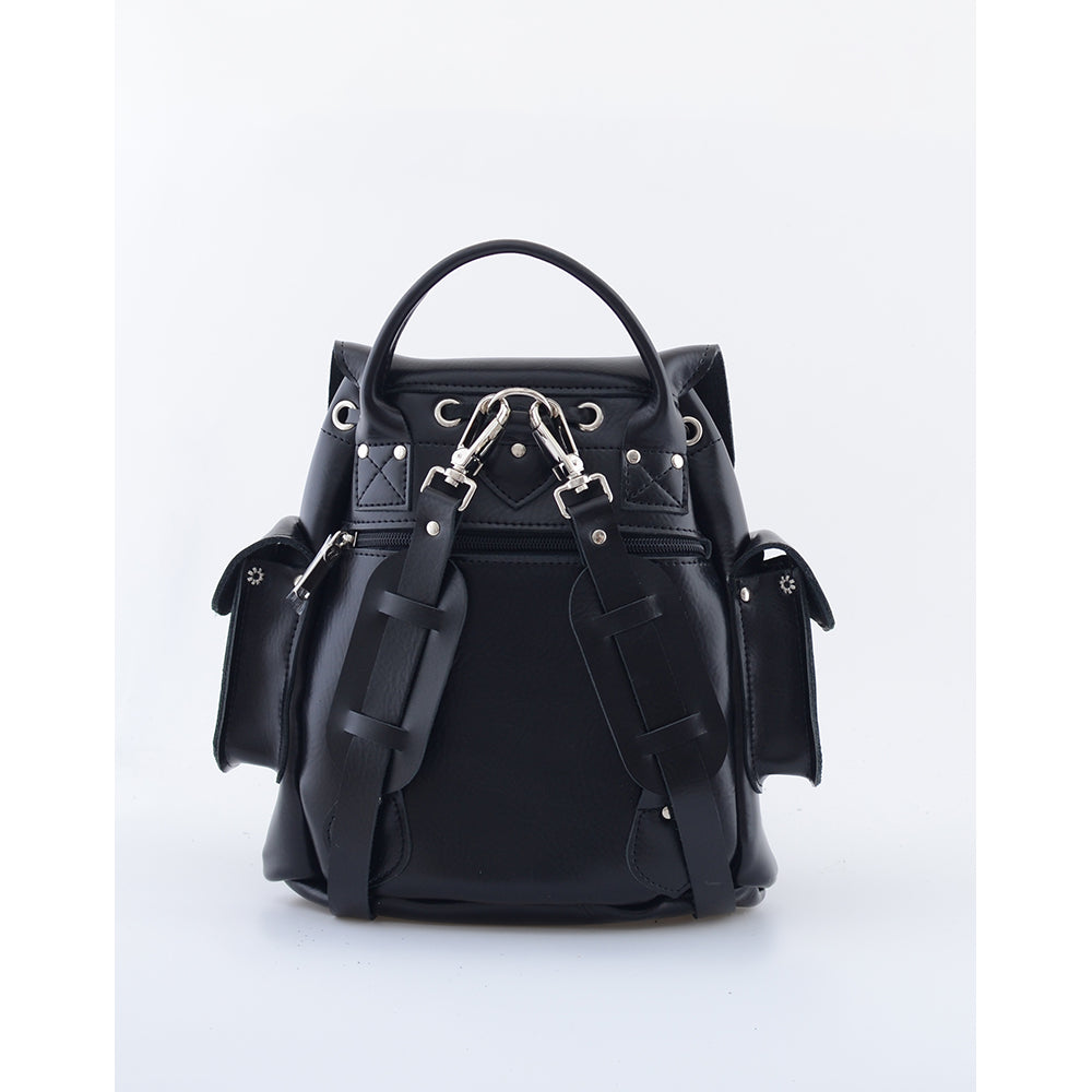 ashton zip top leather backpack ASHTON BLACK