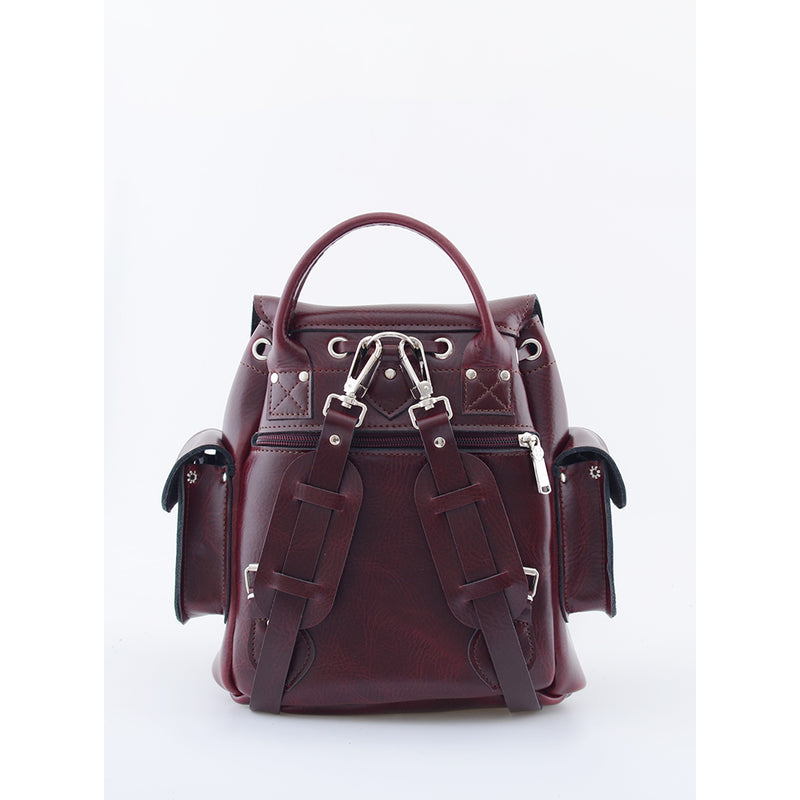 crafea wine burgundy leather backpack ASHTON BURGUNDY
