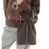 BUCKET BAG PAISLEY BROWN