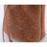 BUCKET BAG PAISLEY CARAMEL