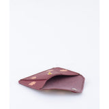 CARD WALLET AUTUMN LEAVES MULBERRY