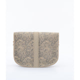 CROSS BODY SUEDE PAISLEY SAND