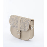CROSS BODY SUEDE PAISLEY SAND