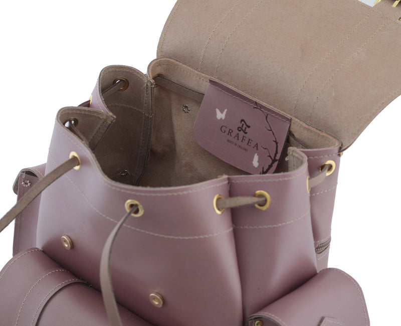 grafea backpack mini HARI II BLOSSOM- Leather Backpack – GRAFEA